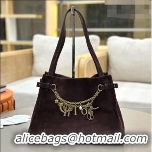 Top Quality Chloe Suede Large Hobo Bag with Charm 8328 Dark Brown 2026