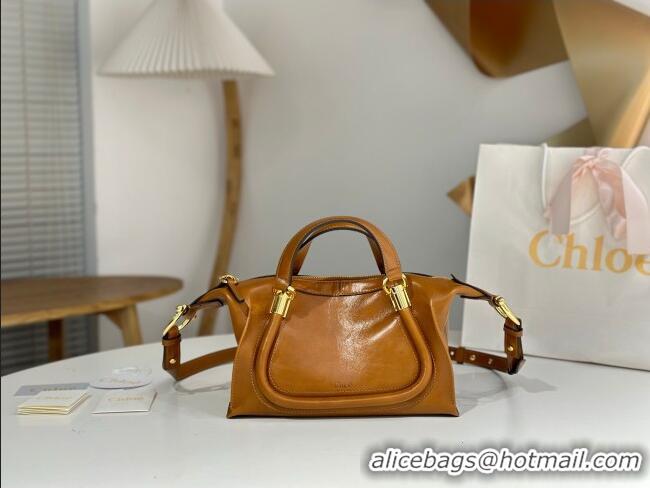 Most Popular Chloe Shiny Leather Paraty Bag W0324 Brown 2026