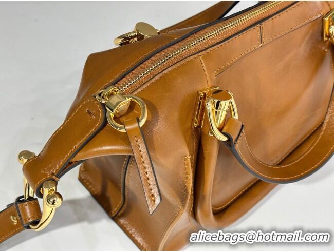 Most Popular Chloe Shiny Leather Paraty Bag W0324 Brown 2026