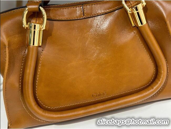 Most Popular Chloe Shiny Leather Paraty Bag W0324 Brown 2026