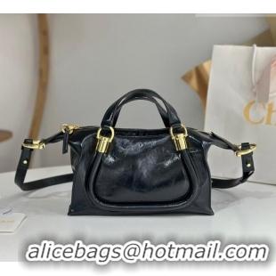 Classic Promotional Chloe Shiny Leather Paraty Bag W0324 Black 2026