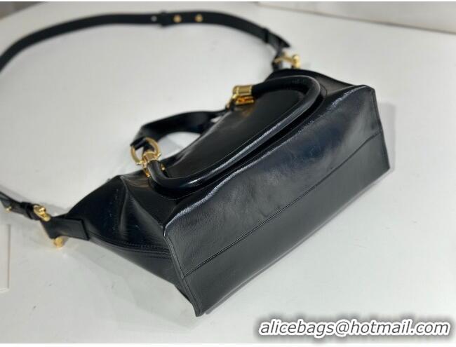 Classic Promotional Chloe Shiny Leather Paraty Bag W0324 Black 2026