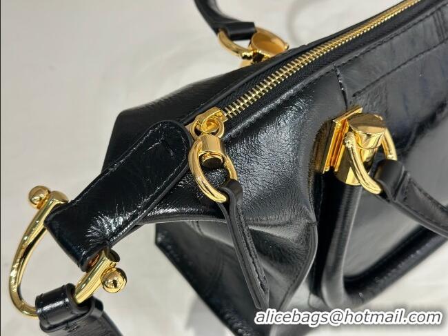 Classic Promotional Chloe Shiny Leather Paraty Bag W0324 Black 2026