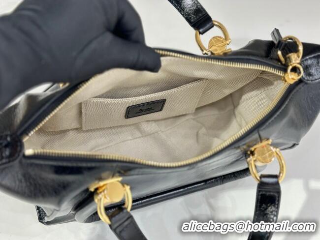Classic Promotional Chloe Shiny Leather Paraty Bag W0324 Black 2026