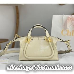 New Discount Chloe Shiny Leather Paraty Bag W0324 Offwhite 2026