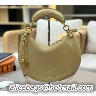 New Fashion Chloe Small Chloé Banana Zipped Hobo in Soft Leather 1302 Beige 2026