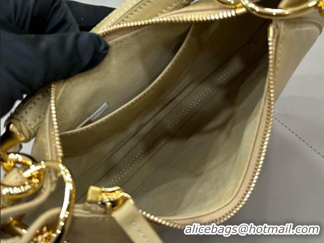 New Fashion Chloe Small Chloé Banana Zipped Hobo in Soft Leather 1302 Beige 2026