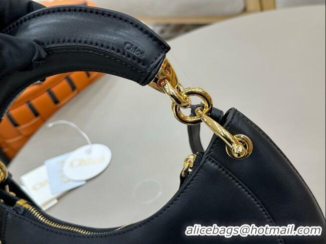 Well Crafted Chloe Small Chloé Banana Zipped Hobo in Soft Leather 1302 Black 2026