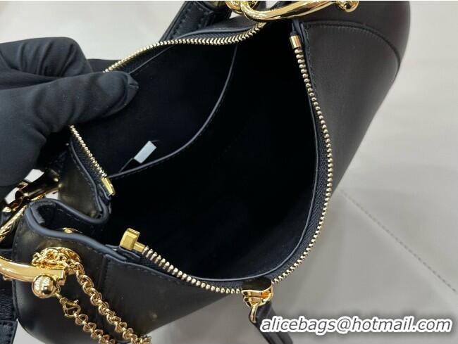 Well Crafted Chloe Small Chloé Banana Zipped Hobo in Soft Leather 1302 Black 2026