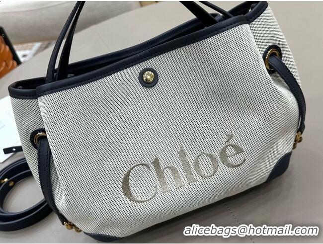Inexpensive Chloe Small Chloé Clover Double Carry Bag in Canvas 2928 Black 2026