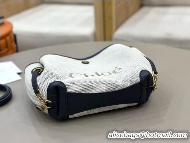 Inexpensive Chloe Small Chloé Clover Double Carry Bag in Canvas 2928 Black 2026
