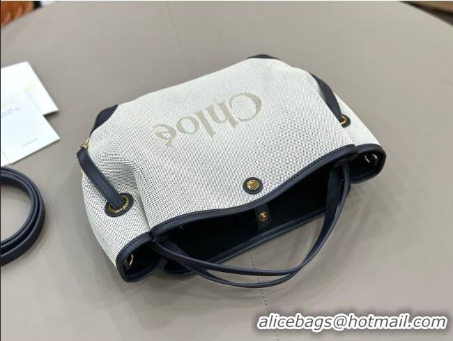 Inexpensive Chloe Small Chloé Clover Double Carry Bag in Canvas 2928 Black 2026