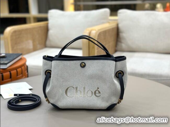 Inexpensive Chloe Small Chloé Clover Double Carry Bag in Canvas 2928 Black 2026