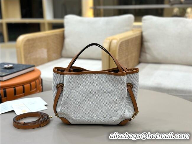 Shop Duplicate Chloe Small Chloé Clover Double Carry Bag in Canvas 2928 Brown 2026