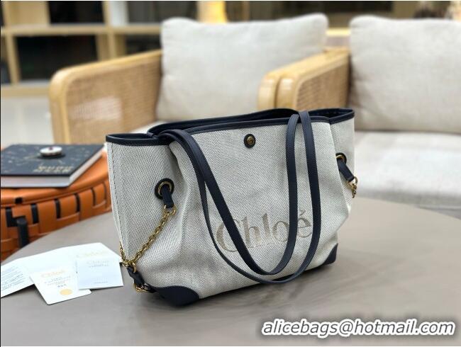 Crafted Fashion Chloe Large Clover Double Carry Bag in Canvas 0328 Black 2026