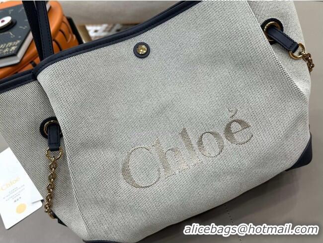 Crafted Fashion Chloe Large Clover Double Carry Bag in Canvas 0328 Black 2026