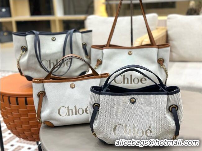 Crafted Fashion Chloe Large Clover Double Carry Bag in Canvas 0328 Black 2026