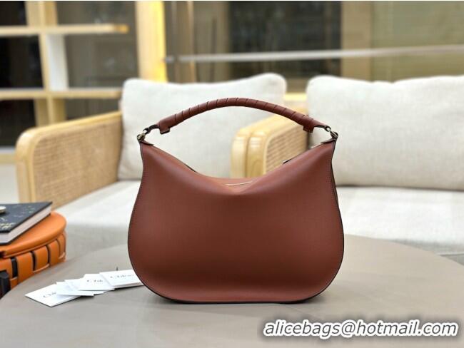 Top Grade Chloe Marcie Medium Leather Shoulder Bag 1199-8 Brown 2026