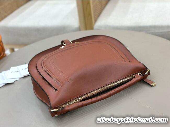 Top Grade Chloe Marcie Medium Leather Shoulder Bag 1199-8 Brown 2026