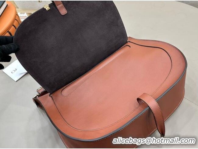 Top Grade Chloe Marcie Medium Leather Shoulder Bag 1199-8 Brown 2026