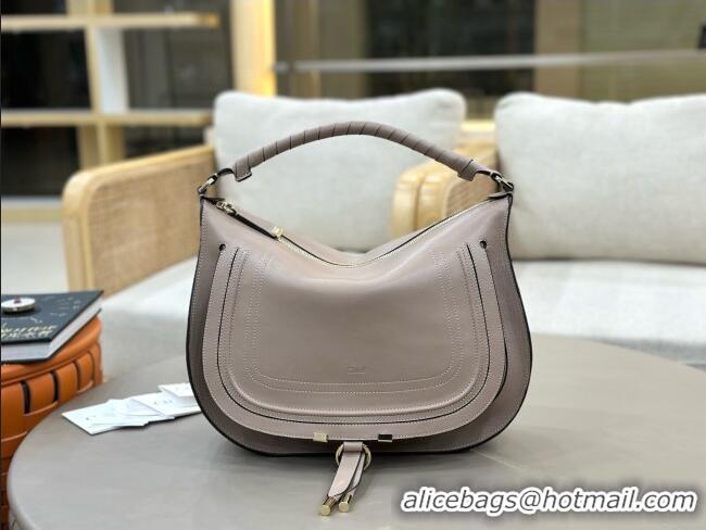 Luxury Cheap Chloe Marcie Medium Leather Shoulder Bag 1199-8 Grey 2026