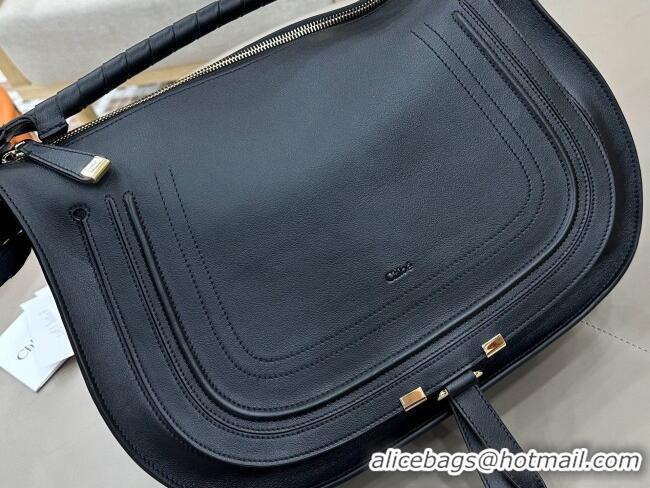 Top Discount Chloe Marcie Medium Leather Shoulder Bag 1199-8 Black 2026