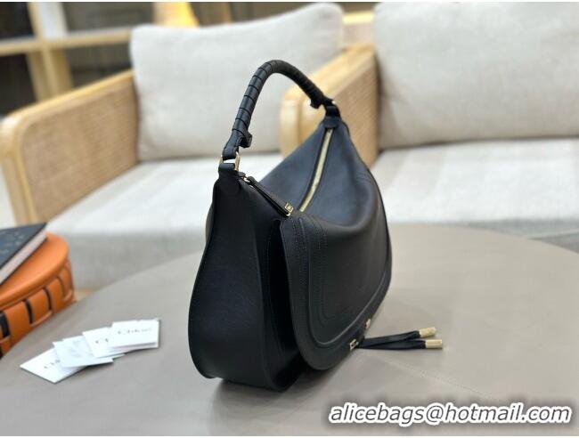 Top Discount Chloe Marcie Medium Leather Shoulder Bag 1199-8 Black 2026