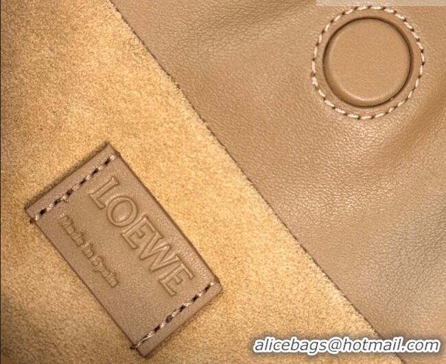 Low Price Louis Wain x Loewe Mini Flamenco Clutch in Cat Embroidered Nappa Calfskin Leather L17057 Mocha 2026