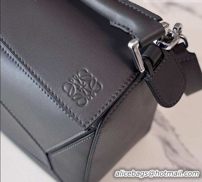 Trendy Design Loewe Small Classic Calfskin Futurist Cat Puzzle Bag 27064 Dark Grey 2026