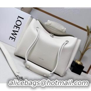New Fashion Loewe Medium Madrid bag in supple grained calfskin 052451 White 2026
