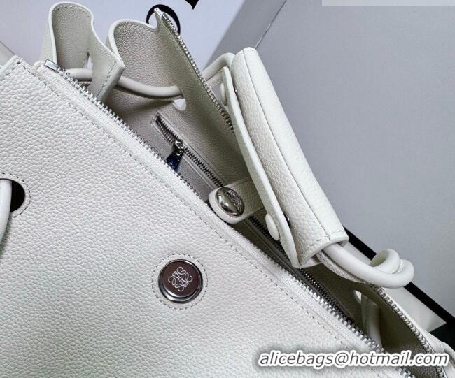 New Fashion Loewe Medium Madrid bag in supple grained calfskin 052451 White 2026