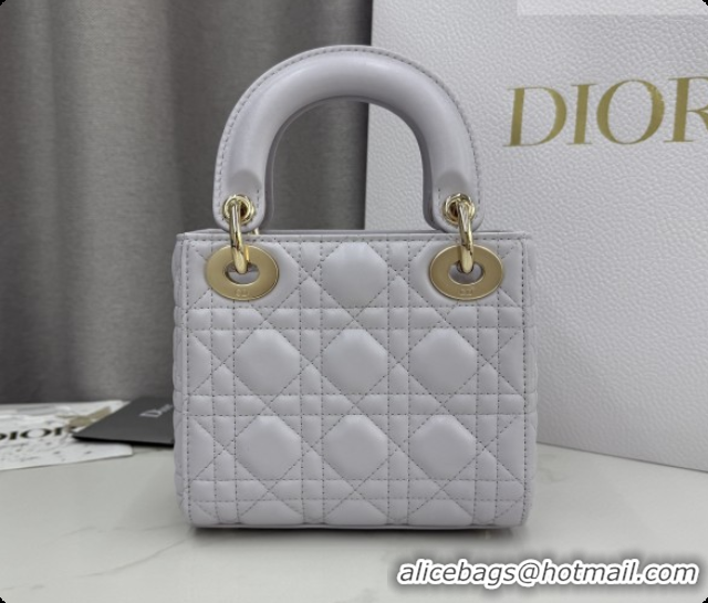 Good Quality Dior Classic Mini Lady Dior Bag in Cannage Lambskin Dreamy M0505 Purple 2026