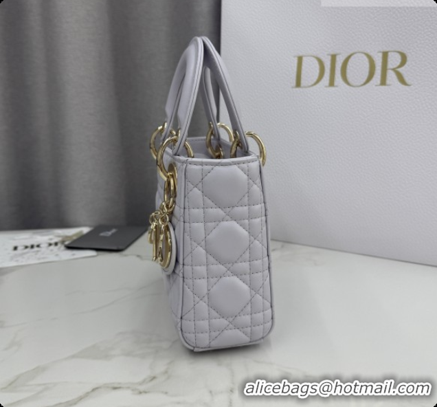 Good Quality Dior Classic Mini Lady Dior Bag in Cannage Lambskin Dreamy M0505 Purple 2026