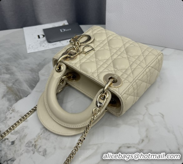 Grade Design Dior Classic Mini Lady Dior Bag in Cannage Lambskin M0505 Light Beige 2026