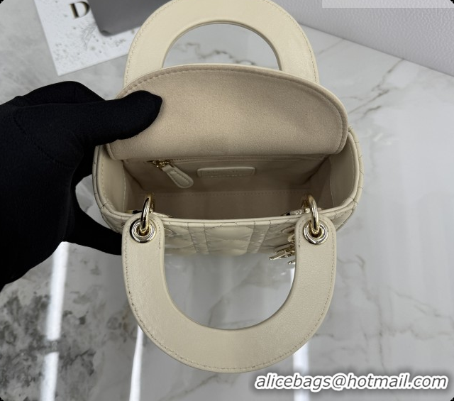 Grade Design Dior Classic Mini Lady Dior Bag in Cannage Lambskin M0505 Light Beige 2026