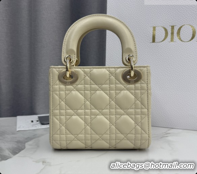 Grade Design Dior Classic Mini Lady Dior Bag in Cannage Lambskin M0505 Light Beige 2026