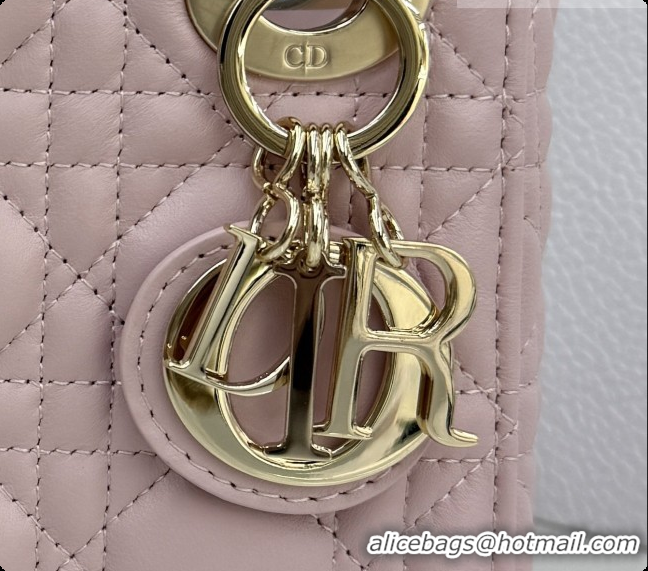 Best Luxury Dior Classic Mini Lady Dior Bag in Cannage Lambskin M0505 Soft Pink 2026