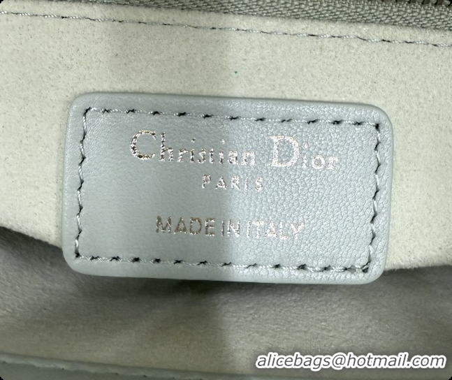 Good Quality Dior Classic Mini Lady Dior Bag in Cannage Lambskin with Bow M0505 Lily Green/Ice Blue 2026
