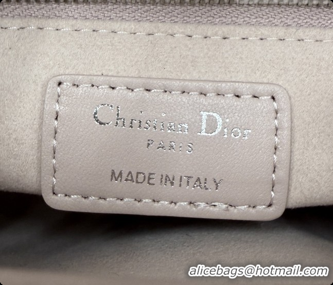 Top Design Dior Mini Lady Dior Bag in Cannage Lambskin with Bow D6603 Soft Pink/White 2026