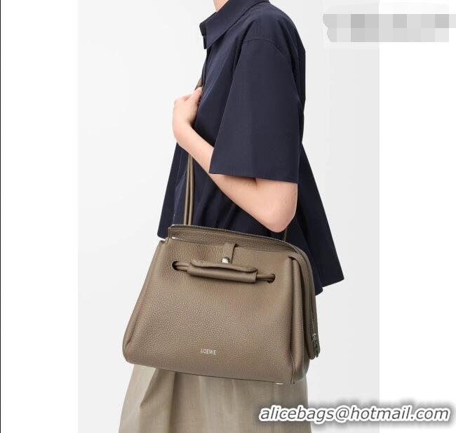 Grade Design Loewe Medium Madrid bag in supple grained calfskin 052451 Taupe 2026