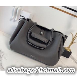 Buy Fashionable Loewe Medium Madrid bag in supple grained calfskin 052451 Dark Grey 2026