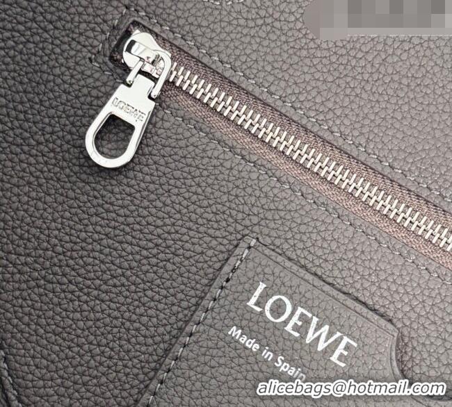 Buy Fashionable Loewe Medium Madrid bag in supple grained calfskin 052451 Dark Grey 2026