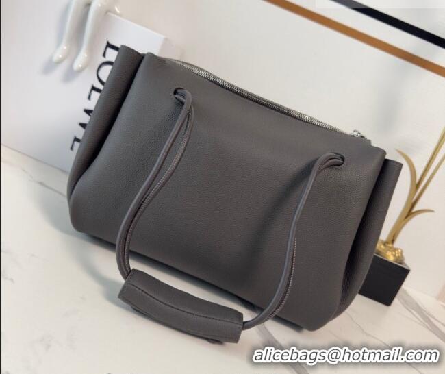 Buy Fashionable Loewe Medium Madrid bag in supple grained calfskin 052451 Dark Grey 2026