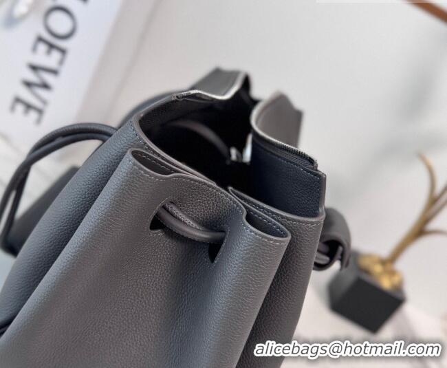 Buy Fashionable Loewe Medium Madrid bag in supple grained calfskin 052451 Dark Grey 2026