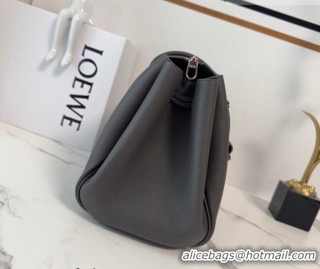 Buy Fashionable Loewe Medium Madrid bag in supple grained calfskin 052451 Dark Grey 2026