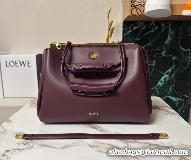 Good Product Loewe Large Madrid bag in supple calfskin leather 052510 Dark Burgundy 2026