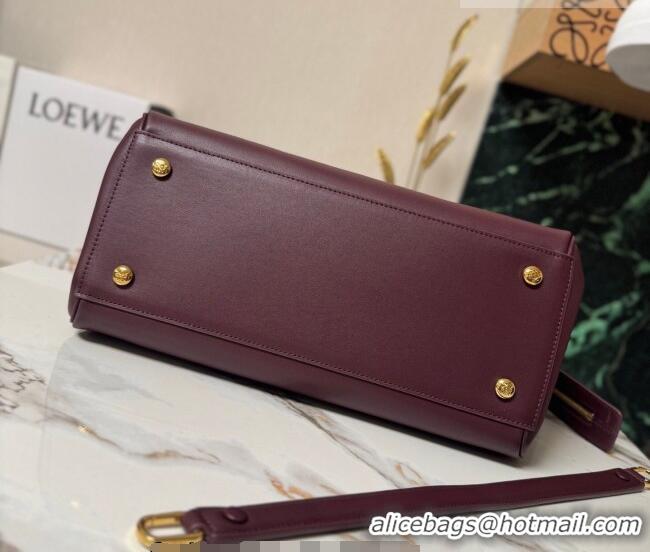 Good Product Loewe Large Madrid bag in supple calfskin leather 052510 Dark Burgundy 2026