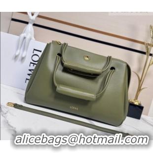 Luxury Discount Loewe Large Madrid bag in supple calfskin leather 052510 Green 2026