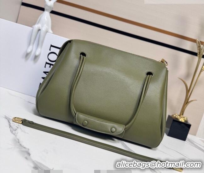 Luxury Discount Loewe Large Madrid bag in supple calfskin leather 052510 Green 2026