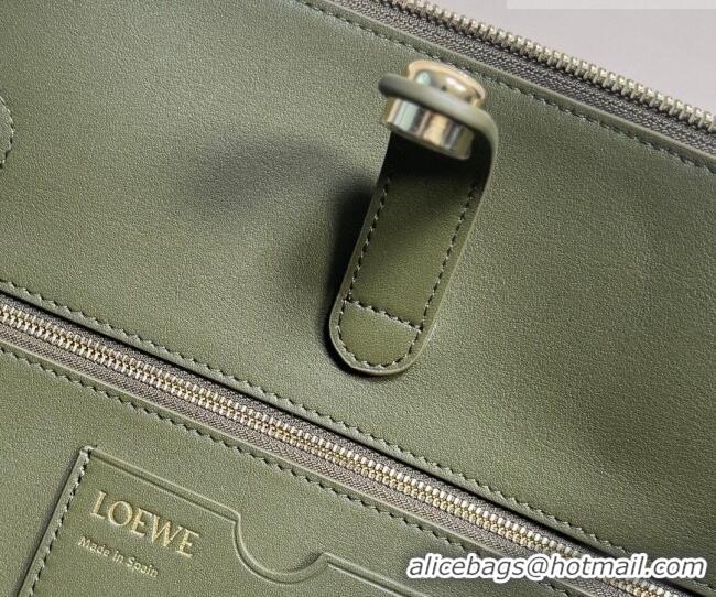 Luxury Discount Loewe Large Madrid bag in supple calfskin leather 052510 Green 2026